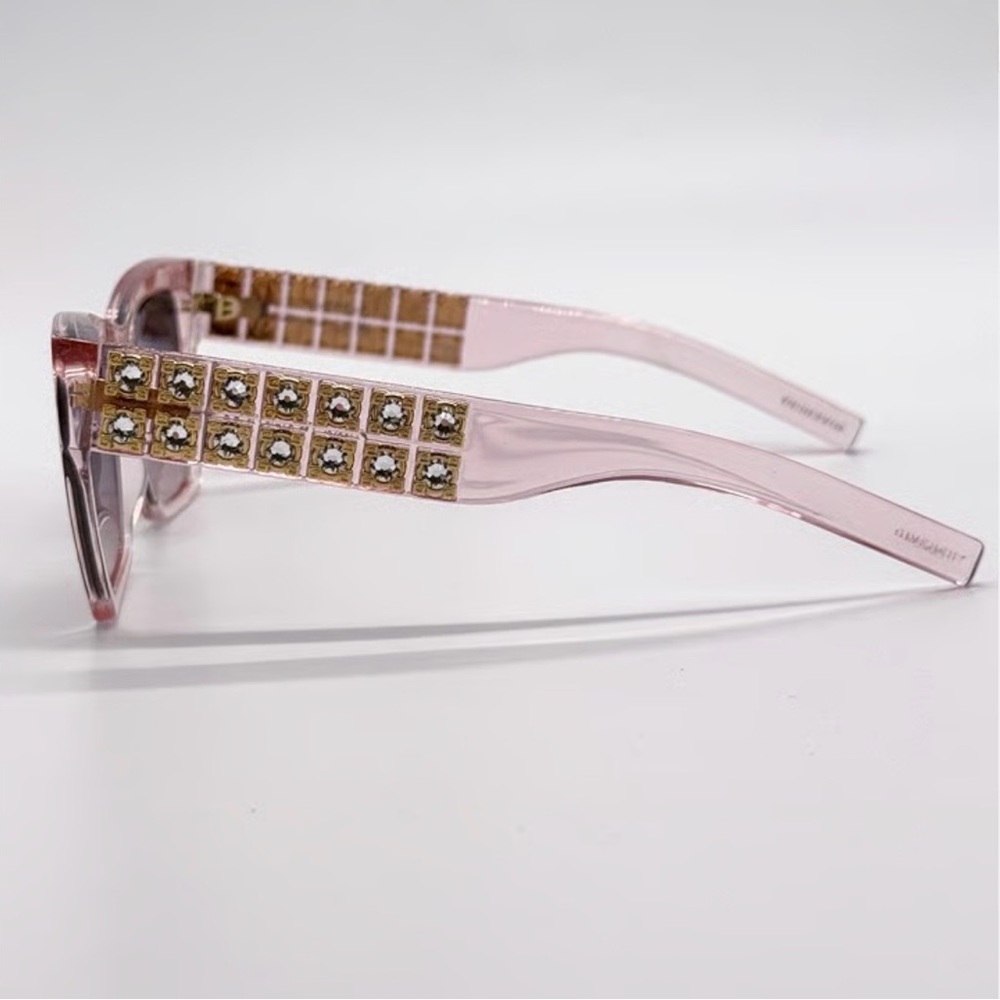 New! Givenchy Transparent Pink Sunglasses with Crystals, GV40076I 72B, Authentic - Picture 5 of 10